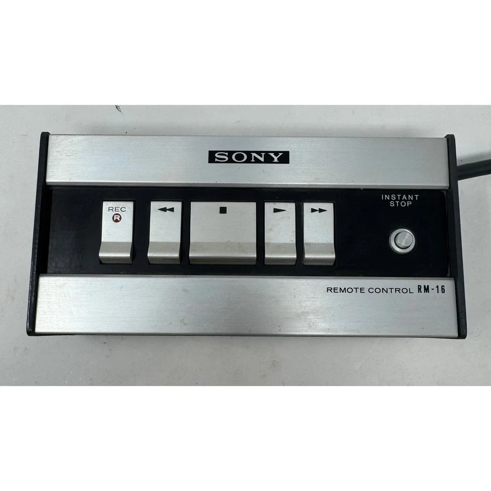 Sony RM-16 Wired Remote Control for Sony TC-854-4 Vintage Reel to Reel Tape Deck